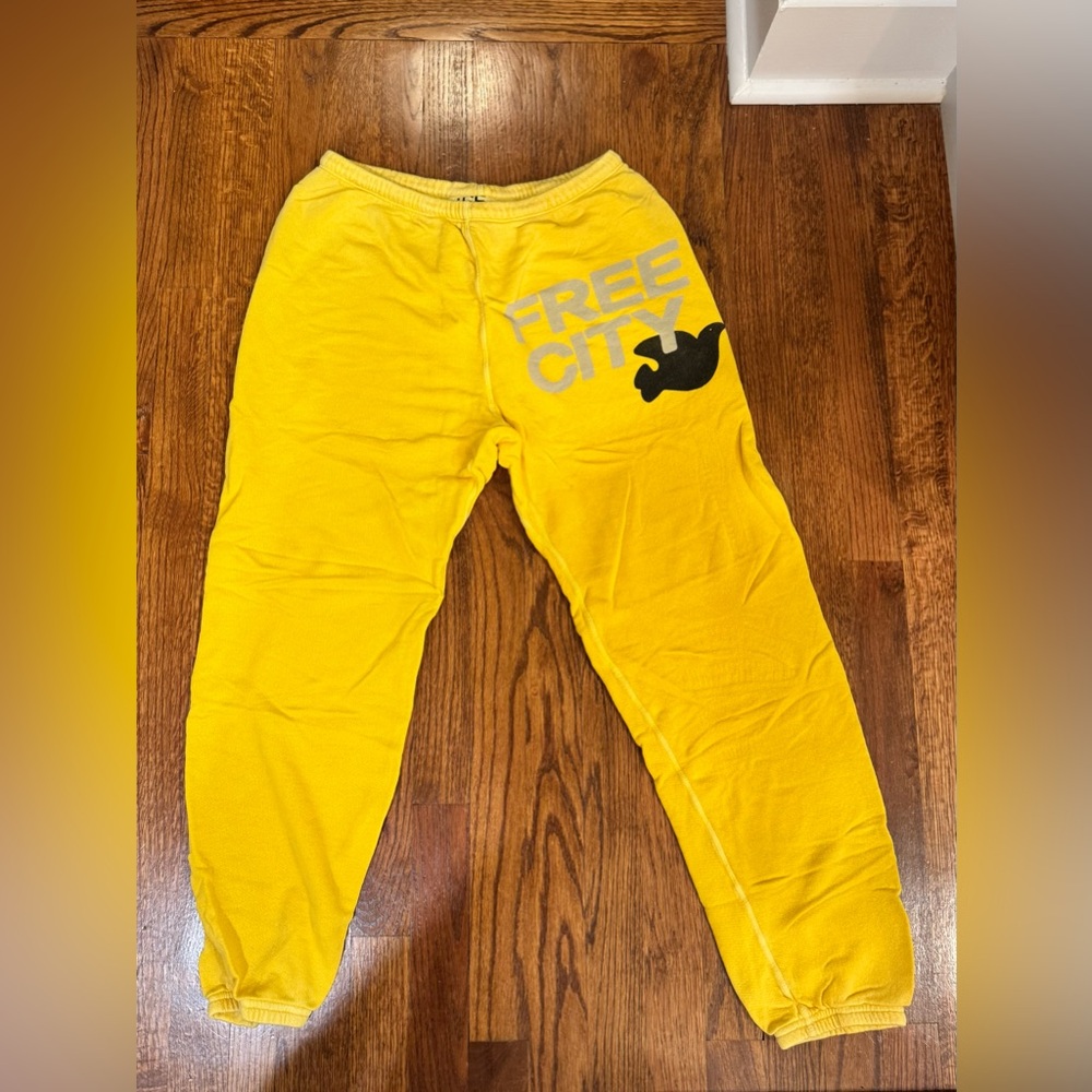FreeCity Bright Yellow Joggers